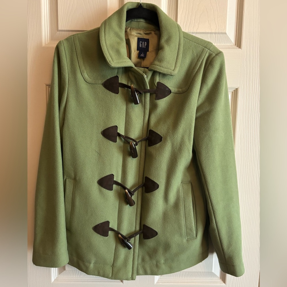 GAP Women's Green Toggle Utility Jacket - Picture 2 of 9